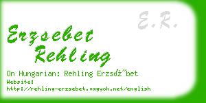 erzsebet rehling business card